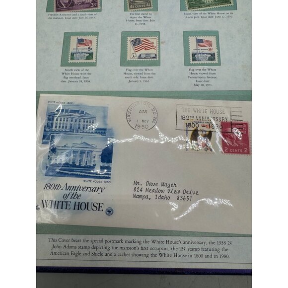 The White House Commemorative Stamp Set In Exclusive Postal Society Folder READ - Picture 7 of 16
